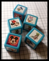 Dice : Dice - Game Dice - Yahtzee Disney Blue